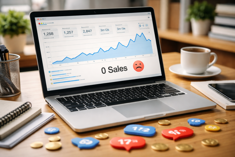 website getting traffic but no sales