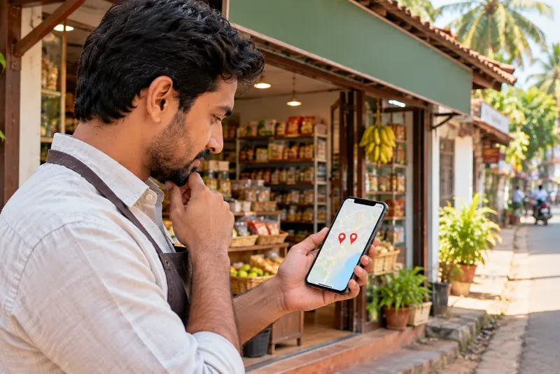 Business owner following steps on how to claim a business on google maps and verify ownership