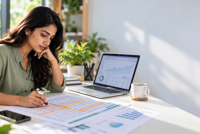 SEO specialist reviewing a keyword map to fix keyword cannibalization across website pages