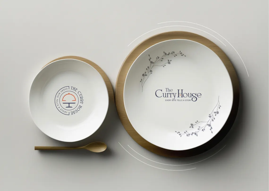 The Curry House logo design