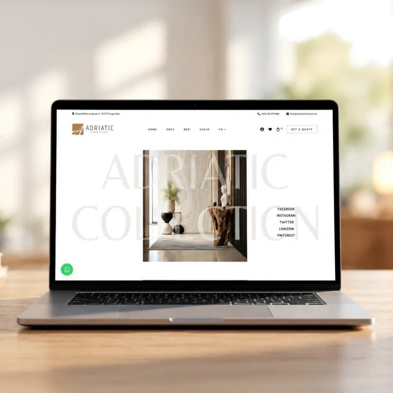 Adriatic Furniture website design