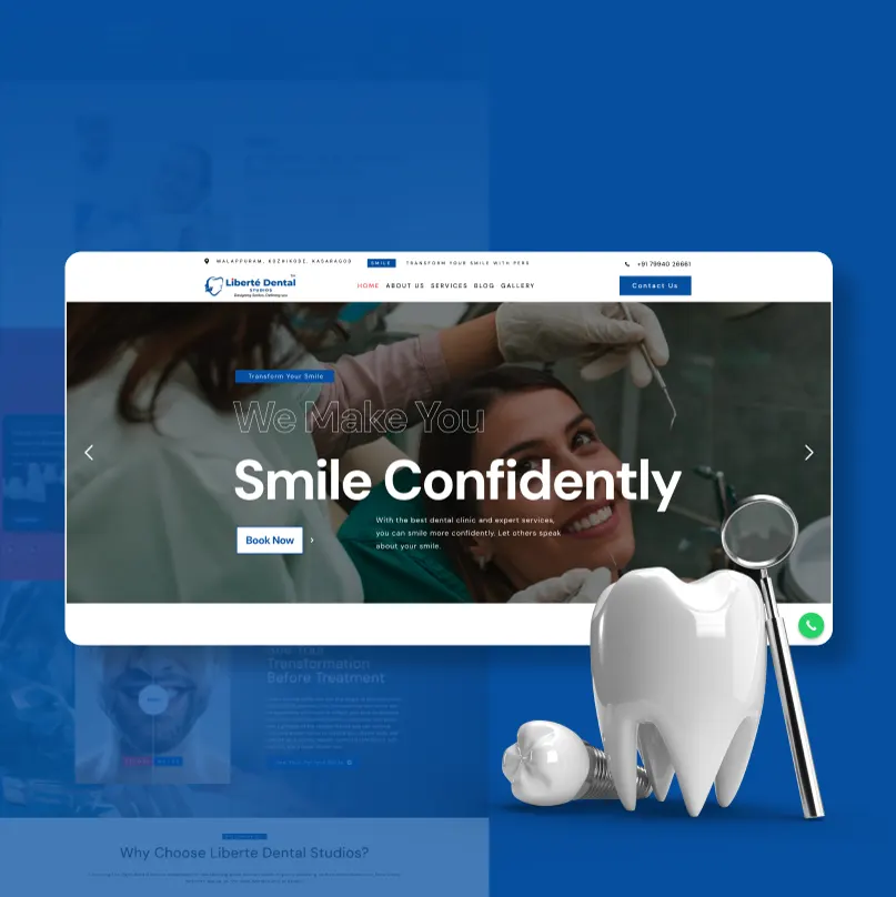 Liberté Dental website design